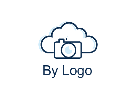 line art cloud behind camera