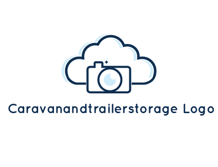 line art cloud behind camera