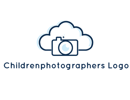 line art cloud behind camera