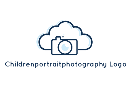 line art cloud behind camera