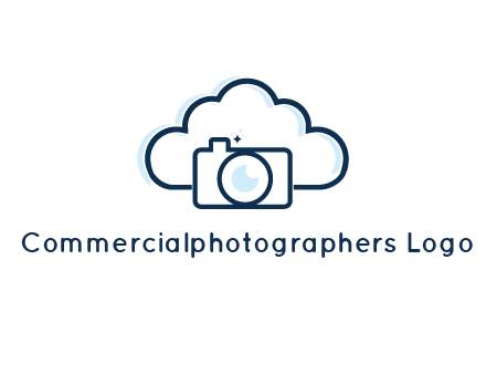 line art cloud behind camera