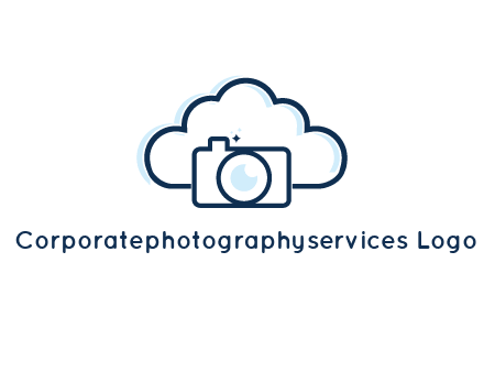 line art cloud behind camera