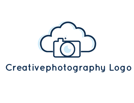 line art cloud behind camera