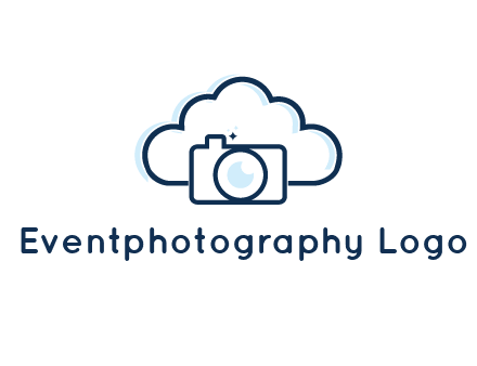 line art cloud behind camera