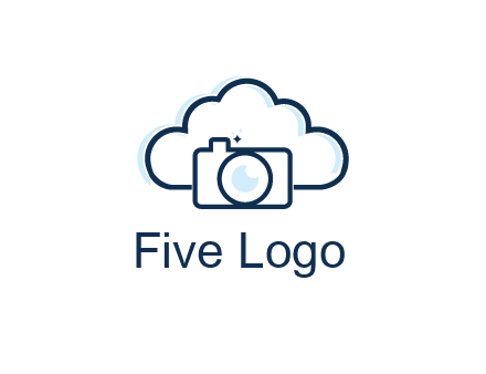 line art cloud behind camera