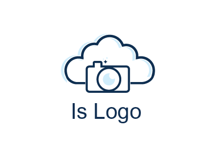 line art cloud behind camera