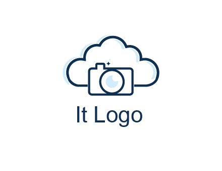 line art cloud behind camera