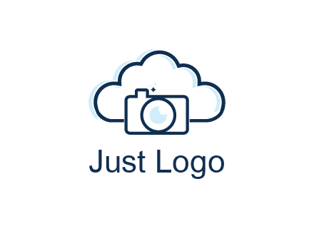 line art cloud behind camera