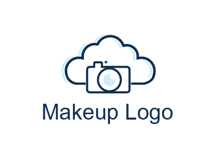 line art cloud behind camera