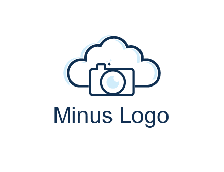 line art cloud behind camera