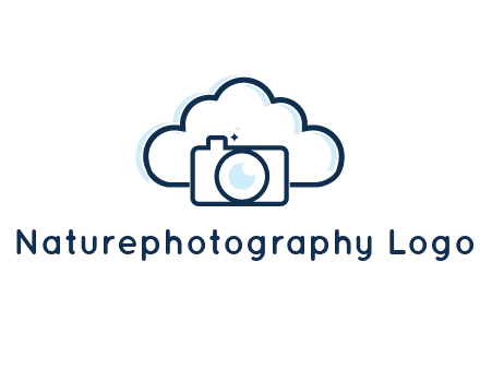 line art cloud behind camera