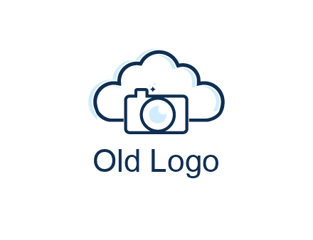 line art cloud behind camera