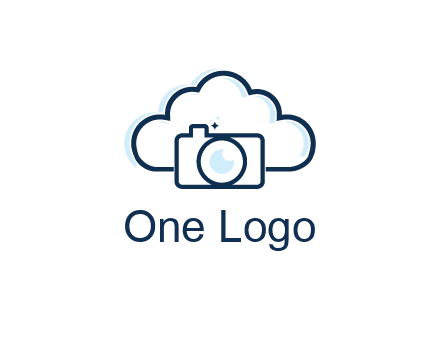 line art cloud behind camera