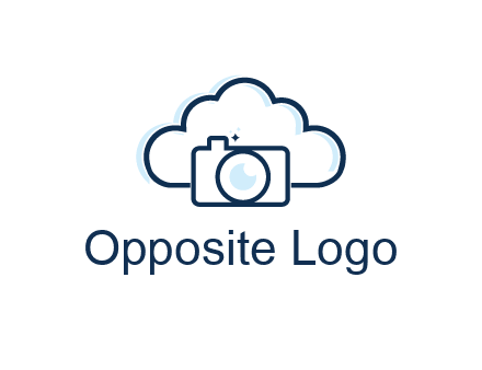 line art cloud behind camera