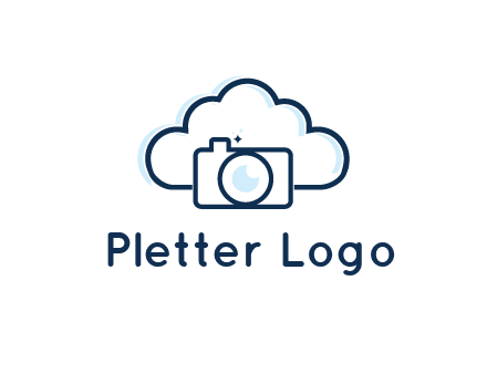line art cloud behind camera