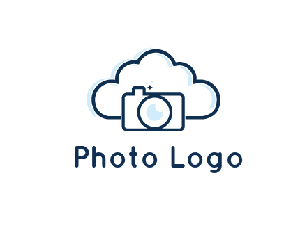 line art cloud behind camera