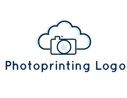 line art cloud behind camera