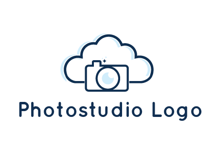 line art cloud behind camera