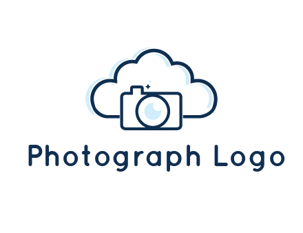 line art cloud behind camera