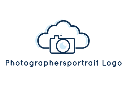 line art cloud behind camera
