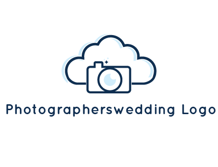 line art cloud behind camera