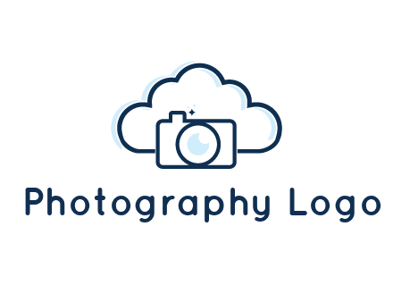 line art cloud behind camera