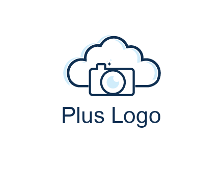 line art cloud behind camera