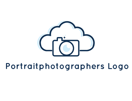 line art cloud behind camera