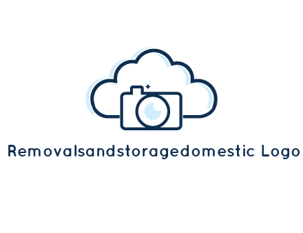line art cloud behind camera