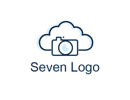 line art cloud behind camera