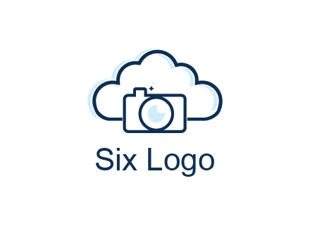 line art cloud behind camera