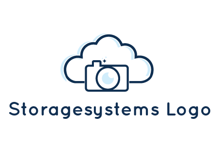 line art cloud behind camera