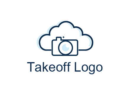 line art cloud behind camera