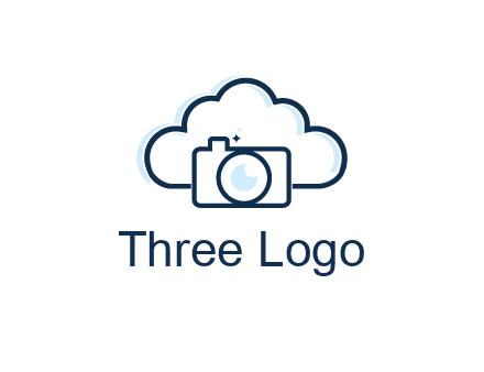 line art cloud behind camera