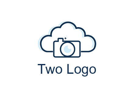 line art cloud behind camera