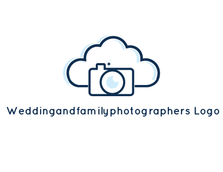 line art cloud behind camera