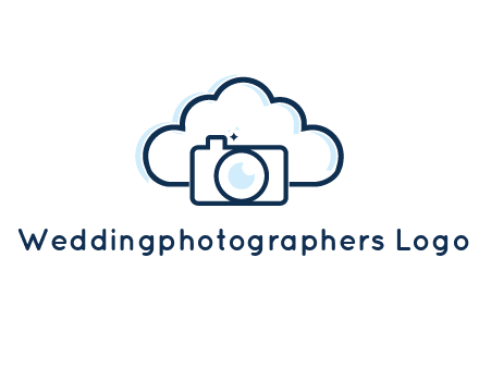 line art cloud behind camera