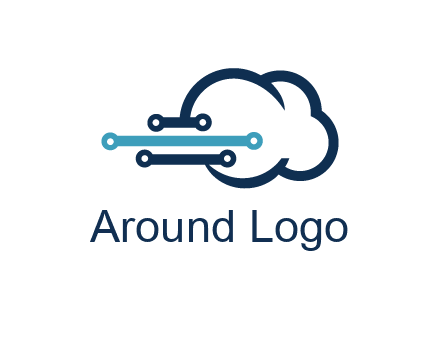 networking lines joined to cloud