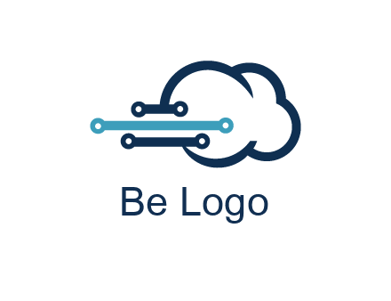 networking lines joined to cloud