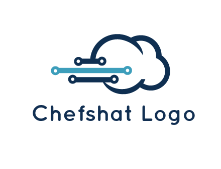 networking lines joined to cloud