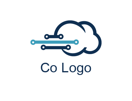 networking lines joined to cloud