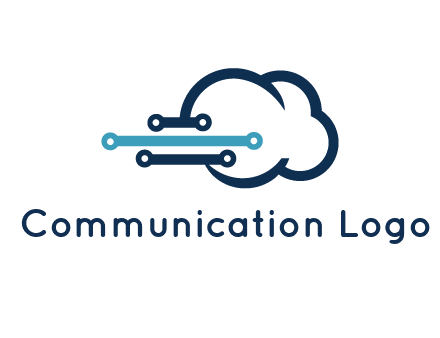 networking lines joined to cloud