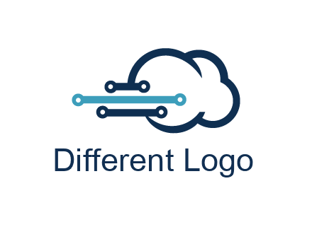 networking lines joined to cloud