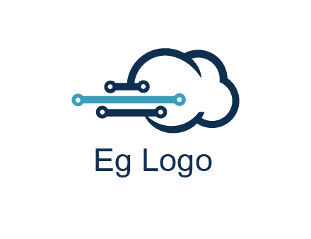networking lines joined to cloud