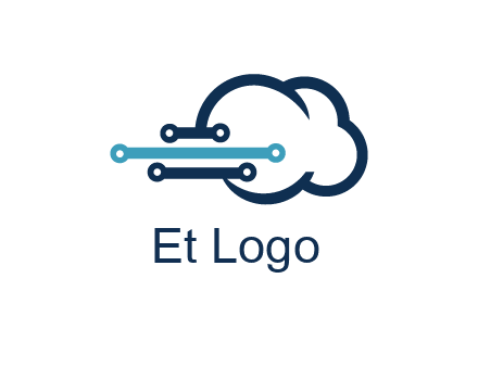 networking lines joined to cloud