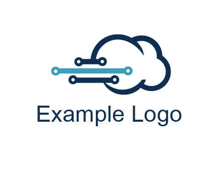 networking lines joined to cloud