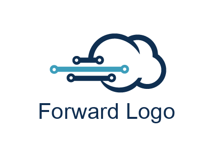 networking lines joined to cloud