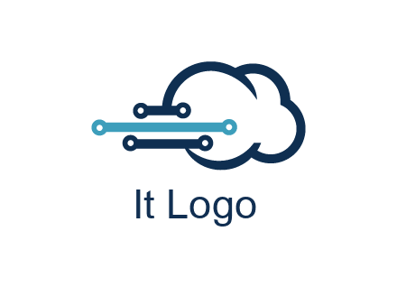 networking lines joined to cloud