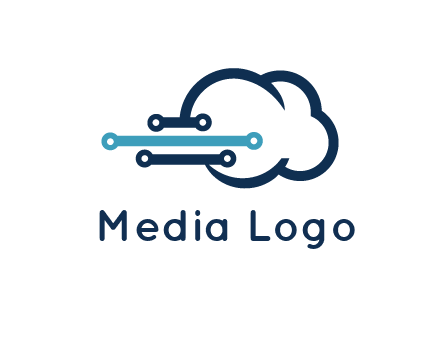 networking lines joined to cloud