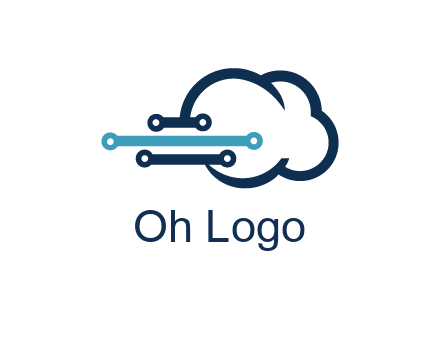 networking lines joined to cloud